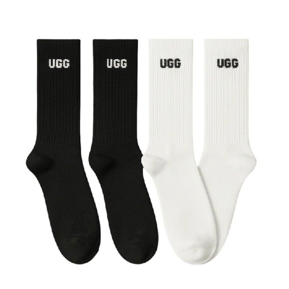 UGG Leander Logo Crew 2 Pack for Men - Picture 1 of 3